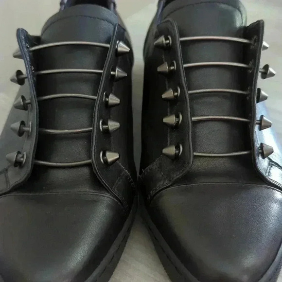 MI-MAI Paris black leather sneakers - Picture 2 of 10